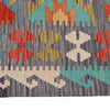 Hand Knotted Flatweave Kilim 3' 4" x 4' 10" ft / 101 x 148 cm - No. Y14703