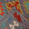 Hand Knotted Flatweave Kilim 3' 4" x 4' 10" ft / 101 x 148 cm - No. Y14703