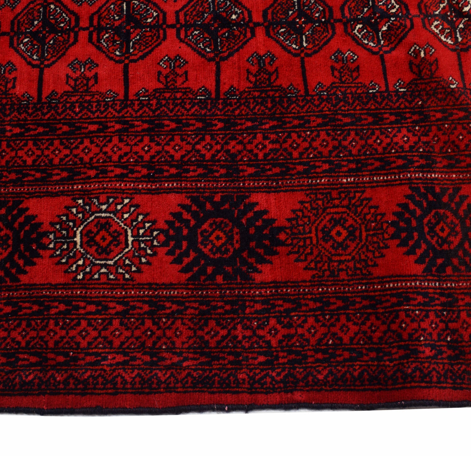 Handmade Bukhara Carpet 6' 4" x 9' 7" ft / 192 x 292 cm - No. Y14711