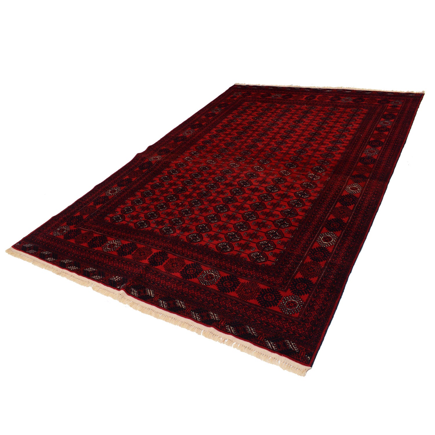 Handmade Bukhara Carpet 6' 4" x 9' 7" ft / 192 x 292 cm - No. Y14711