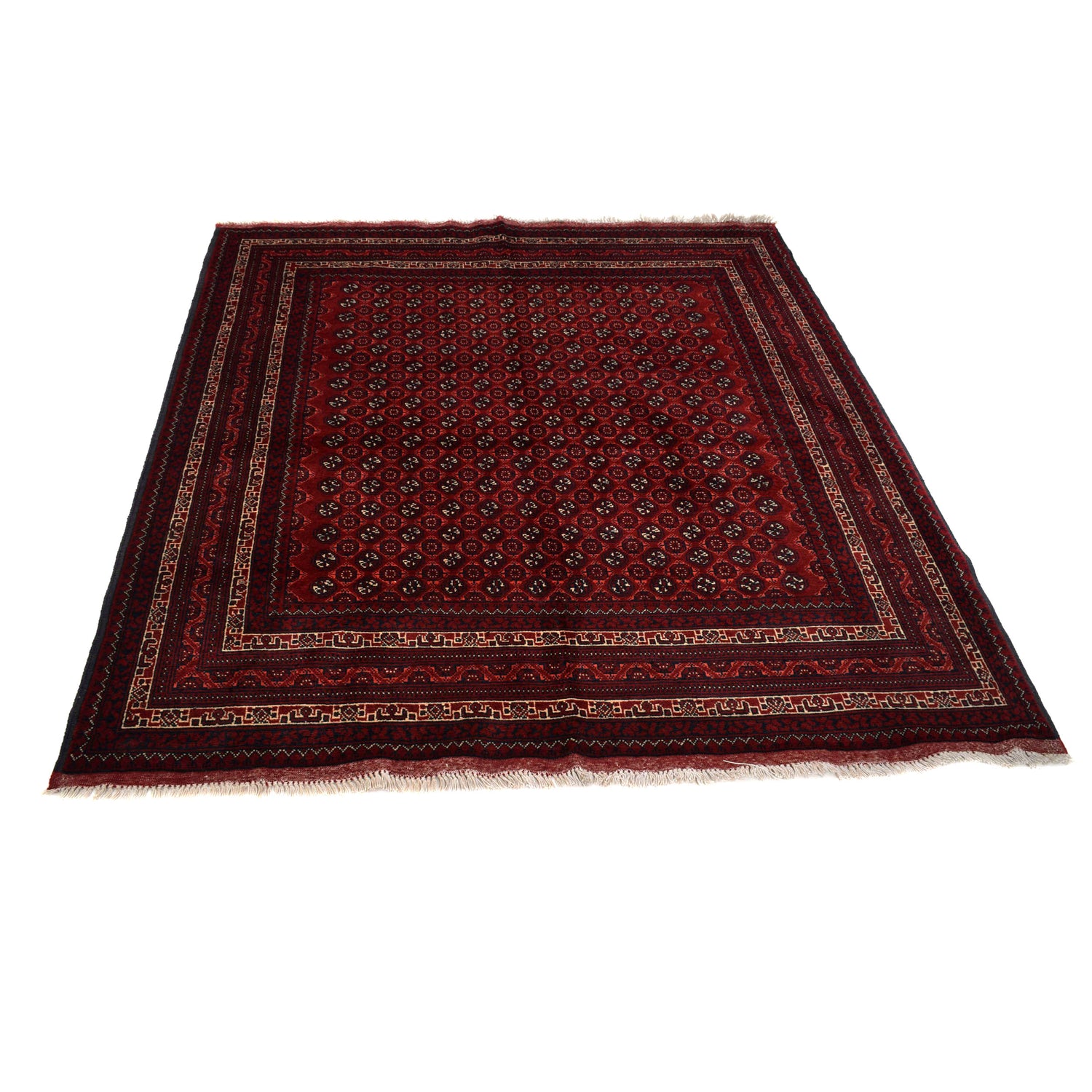 Oriental Handmade Khoja Roshnai Rug 5' 0" x 6' 1" ft / 153 x 186 cm - No. Y14714