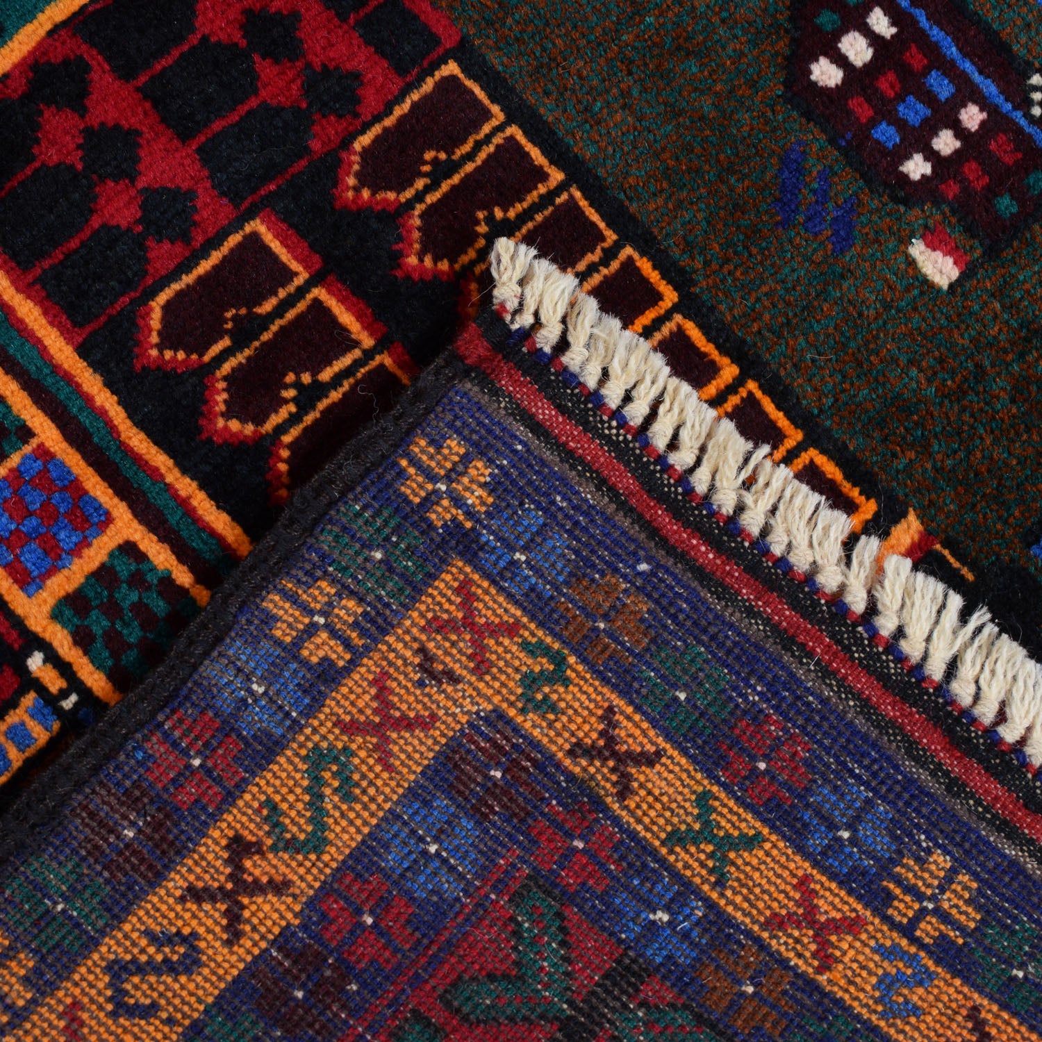 Handmade Picture Area Rug 2' 11" x 4' 6" ft / 88 x 137 cm - No. Y14774