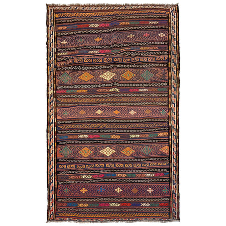 Handmade Flatweave Kilim 4' 4" x 6' 9" ft / 132 x 206 cm - No. Y14921