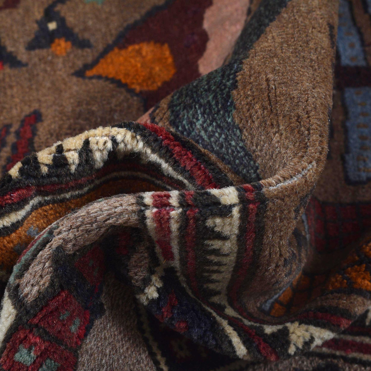 Handmade Picture Area Rug 4' 5" x 6' 6" ft / 135 x 198 cm - No. Y14953