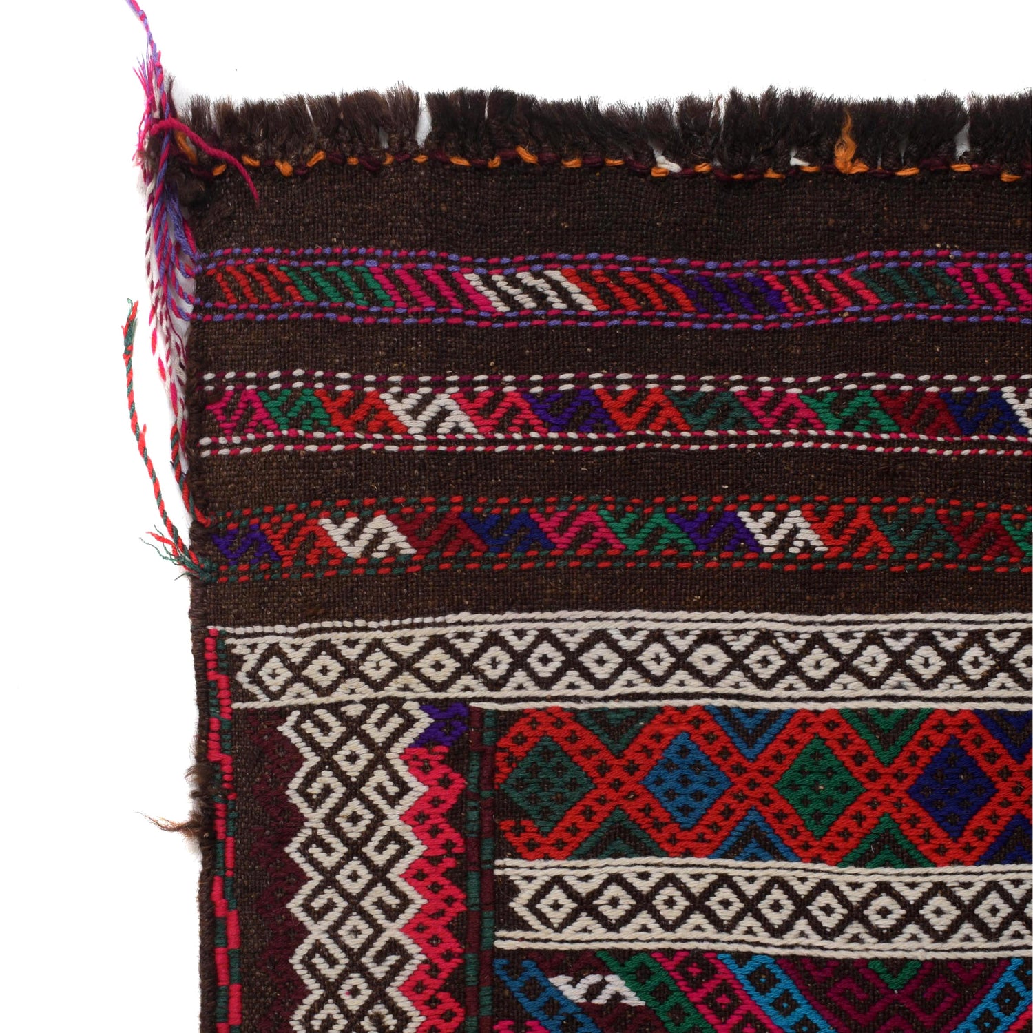 Short Kilim Runner 2' 0" x 7' 6" ft / 60 x 228 cm - No. Y15111