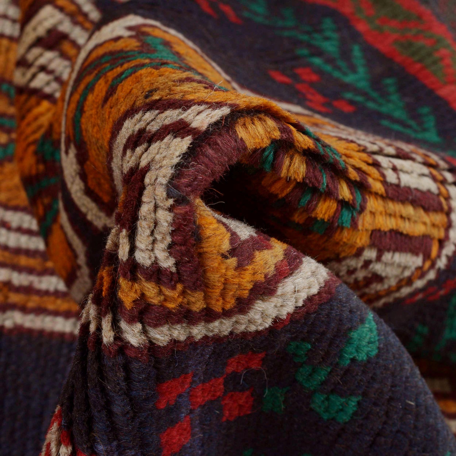 Handmade Balochi Runner Rug 2' 2" x 8' 0" ft / 67 x 244 cm - No. Y15394