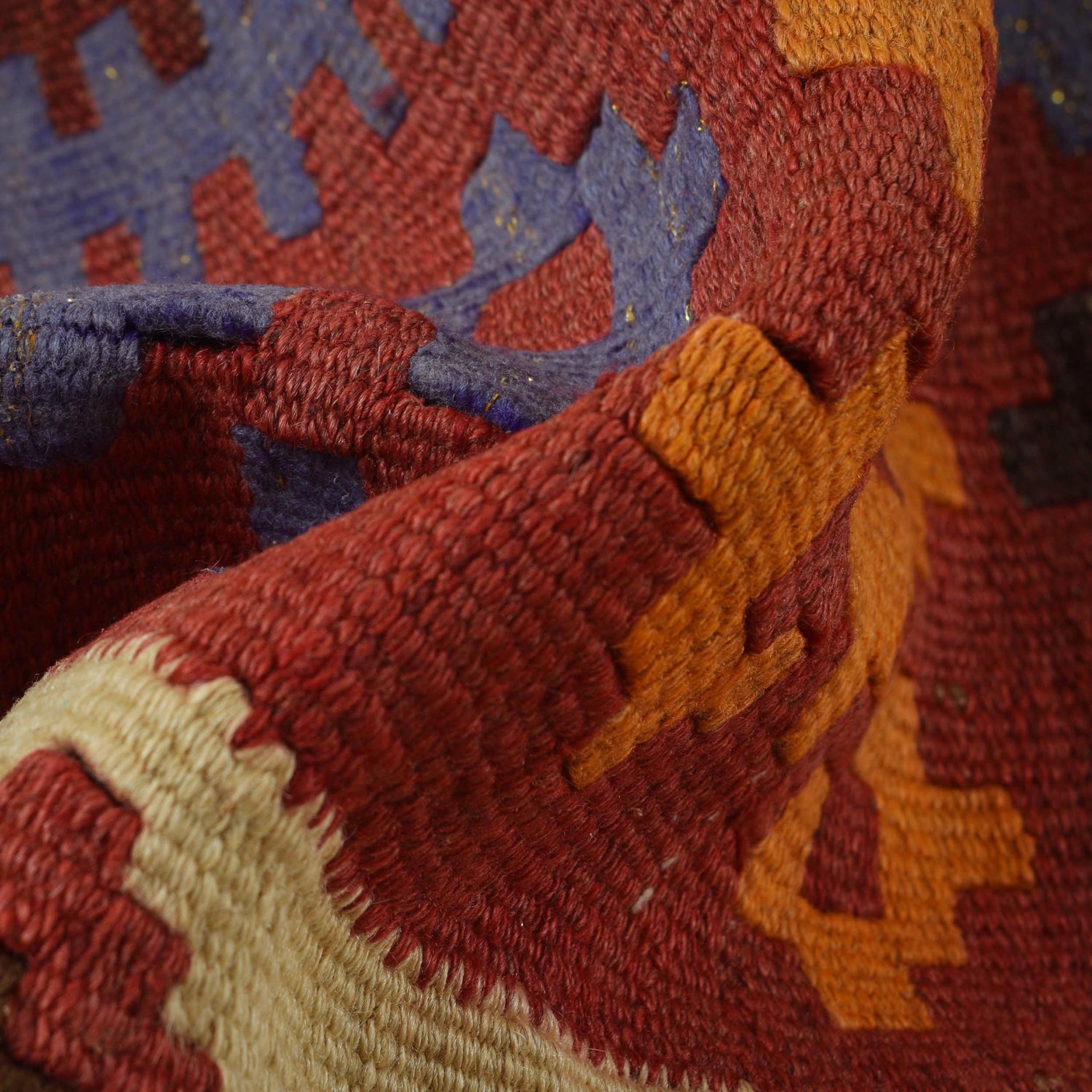 Afghan Vintage Kilim 5' 9" x 7' 11" ft / 174 x 242 cm - No. Y15798