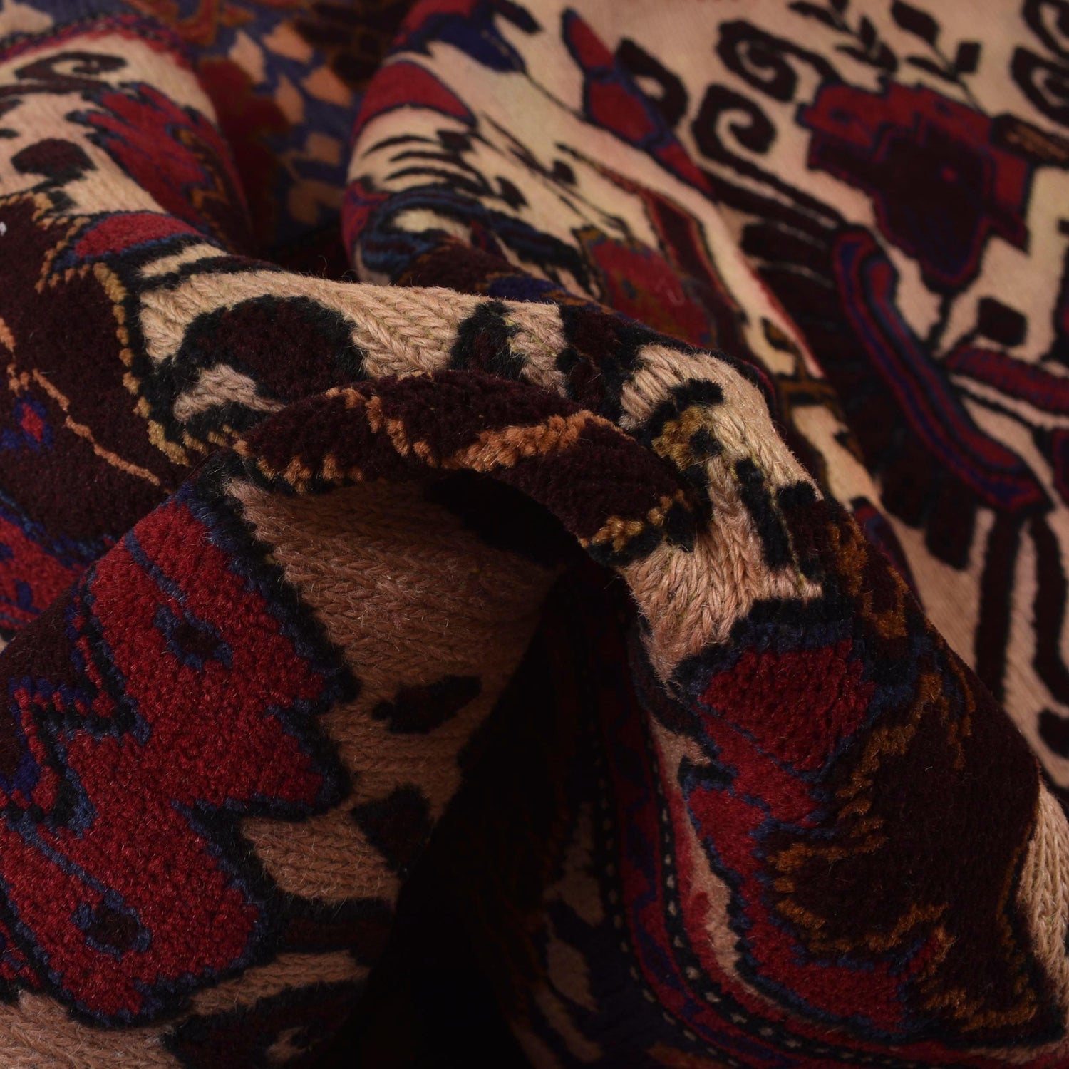 Handmade Barjista Kilim Rug 3' 9" x 6' 2" ft / 114 x 187 cm - No. Y15820