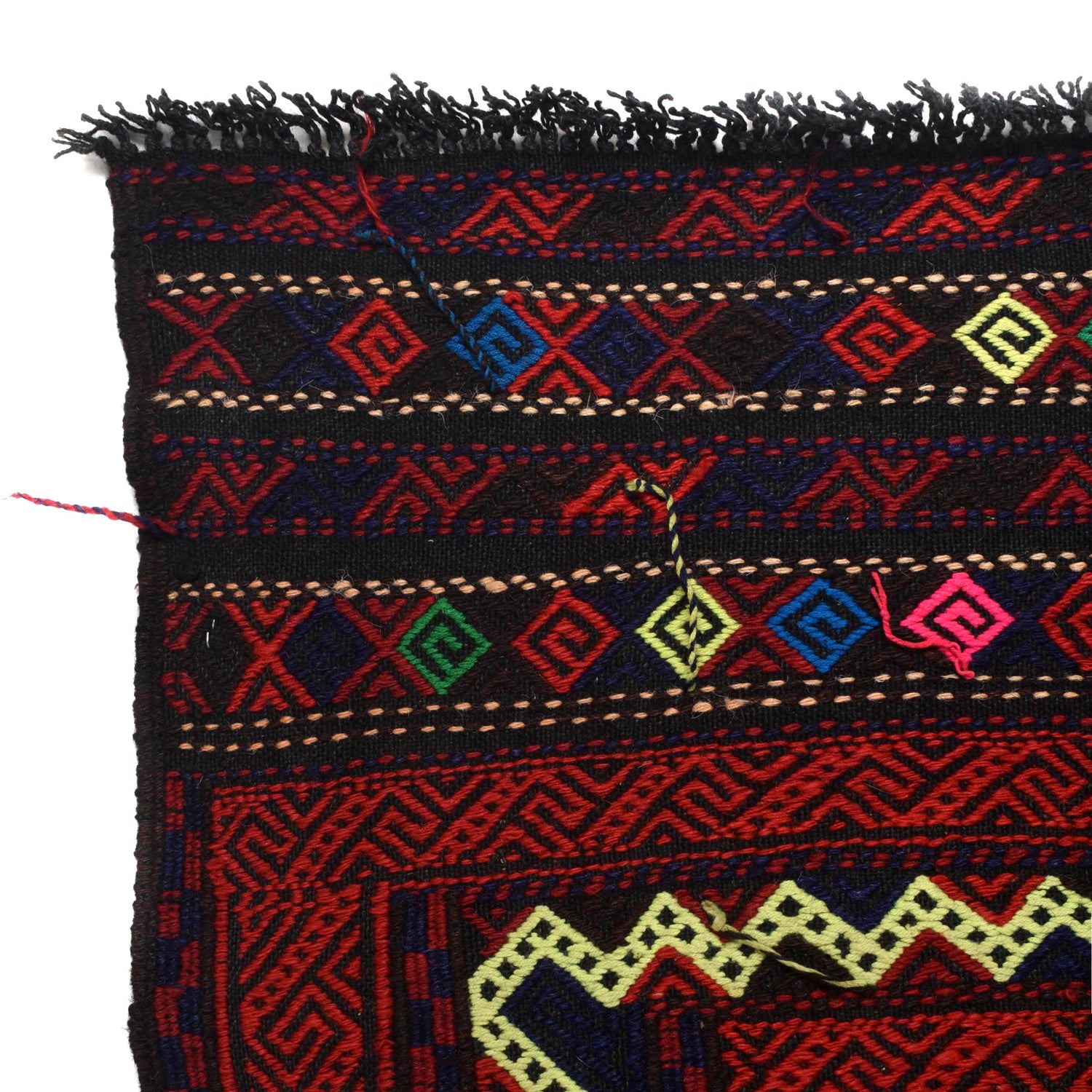 Hand Knotted Suzuni Kelim 5' 1" x 8' 5" ft / 154 x 257 cm - No. Y16037