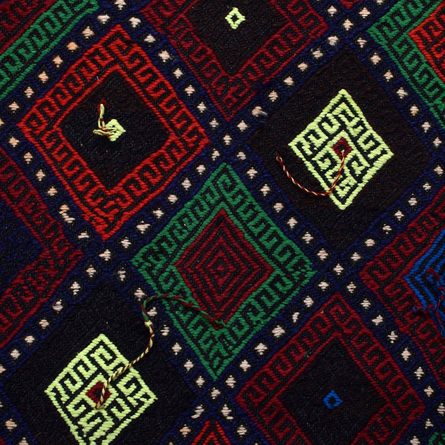 Hand Knotted Suzuni Kelim 5' 1" x 8' 5" ft / 154 x 257 cm - No. Y16037