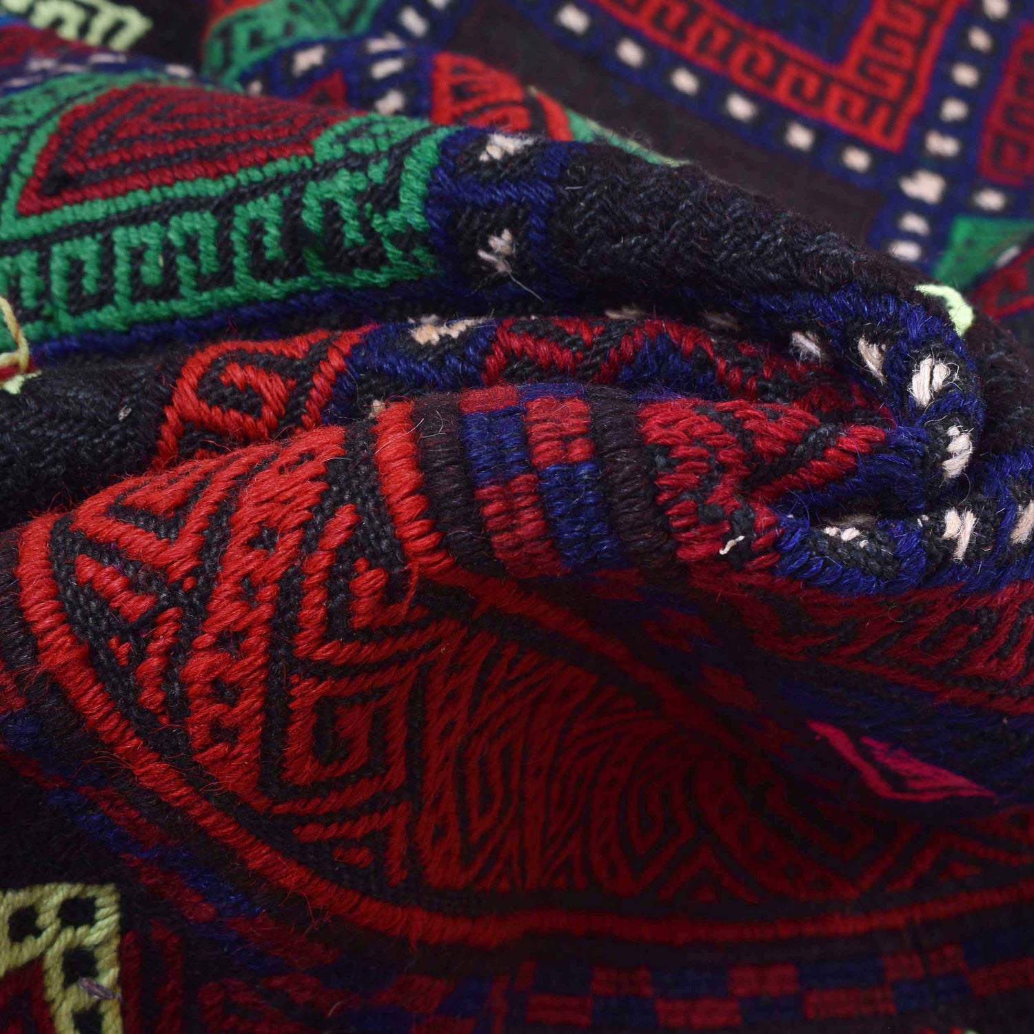 Hand Knotted Suzuni Kelim 5' 1" x 8' 5" ft / 154 x 257 cm - No. Y16037