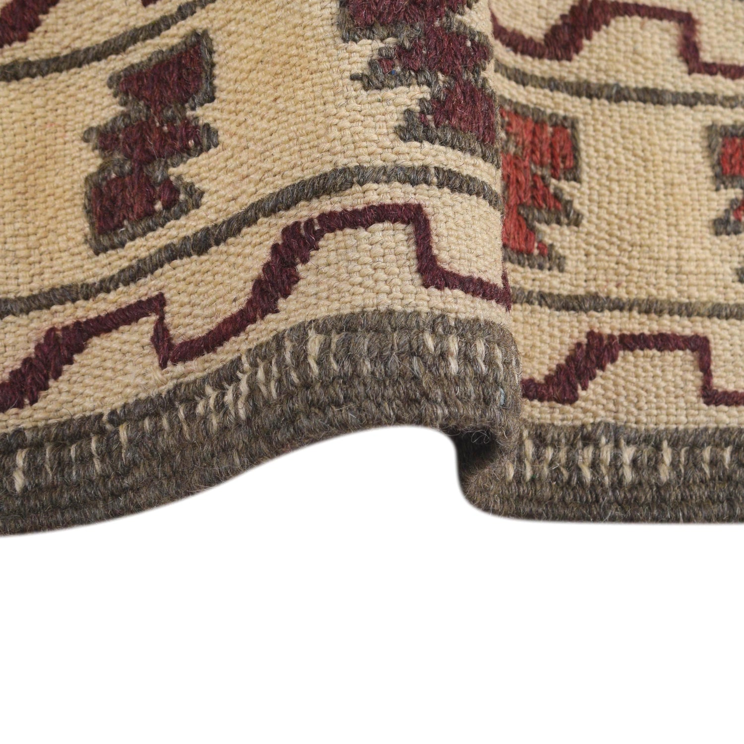 Handmade Soumak Kelim 4' 1" x 6' 5" ft / 124 x 195 cm - No. Y16085