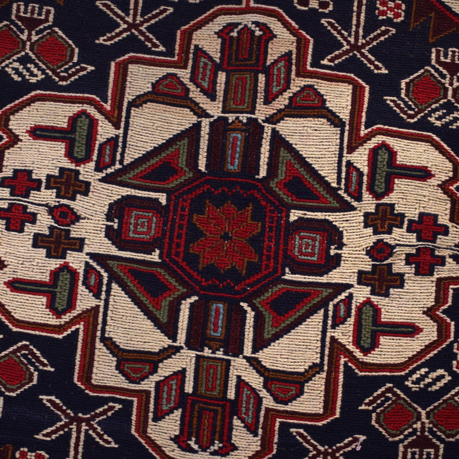 Handmade Maliki Kilim 3' 8" x 6' 4" ft / 112 x 192 cm - No. Y16086