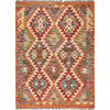 Hand Knotted Flatweave Kilim 3' 5" x 4' 7" ft / 105 x 140 cm - No. Y16482