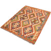 Hand Knotted Flatweave Kilim 3' 5" x 4' 7" ft / 105 x 140 cm - No. Y16482