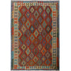 Hand Knotted Flatweave Kilim 6' 2" x 8' 5" ft / 187 x 257 cm - No. Y16624