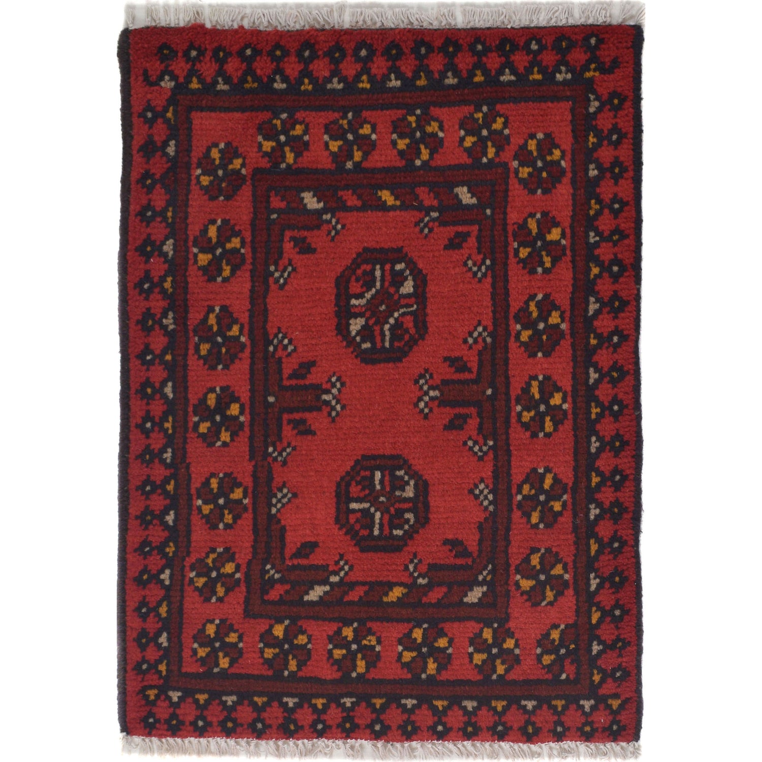 Red Color Doormats 1' 7" x 2' 2" ft / 49 x 67 cm - No. Y21618