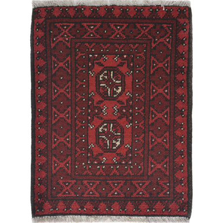 Handmade Foot Mat 1' 8" x 2' 2" ft / 52 x 66 cm - No. Y21636