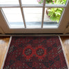 Handmade Floor Mat 1' 8" x 2' 0" ft / 51 x 62 cm - No. Y21642a
