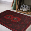 Red Doormats 1' 9" x 2' 2" ft / 53 x 65 cm - No. Y21655
