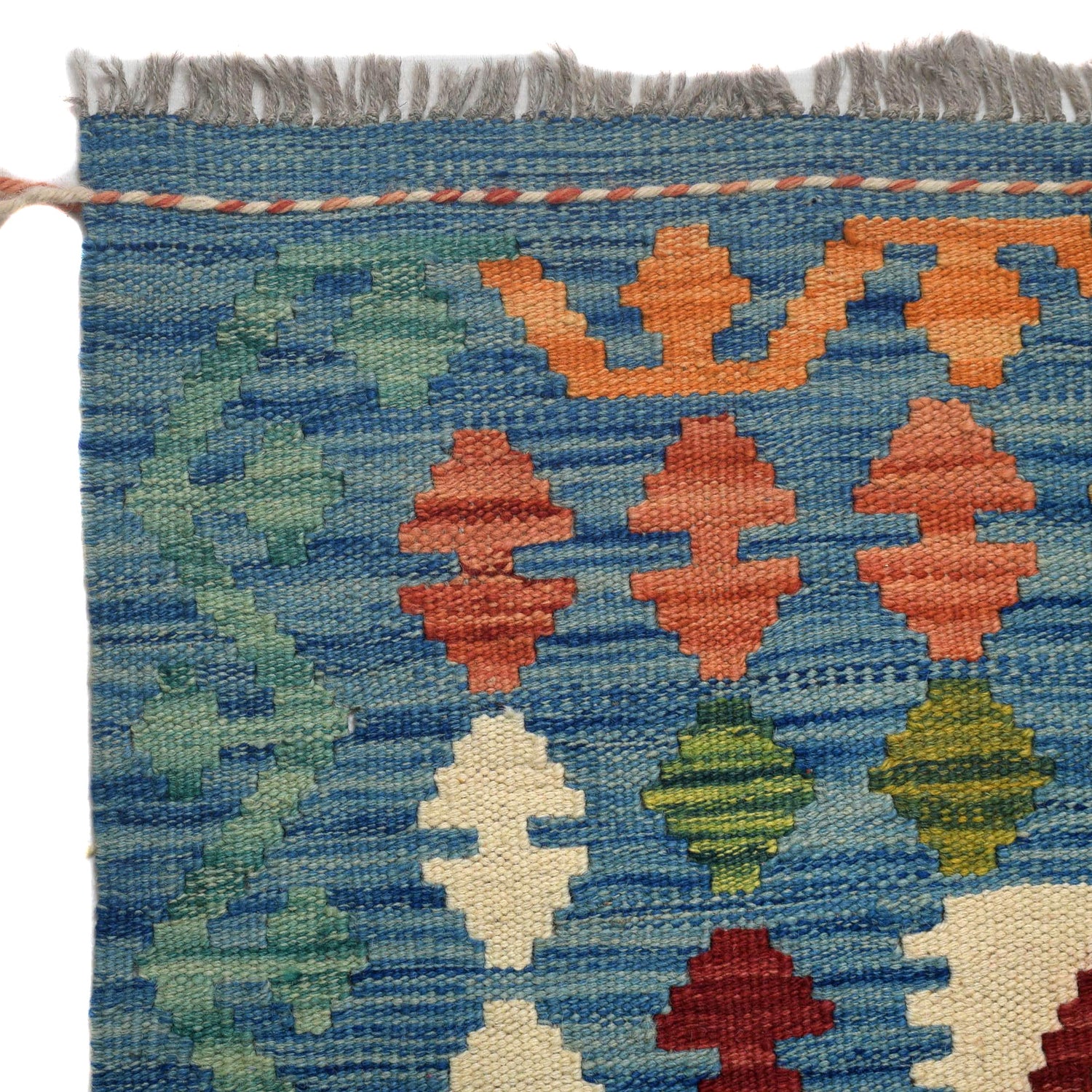 Handmade Turkish Design Wool Kilim 5' 7" x 7' 5" ft / 170 x 227 cm - No. Y31004