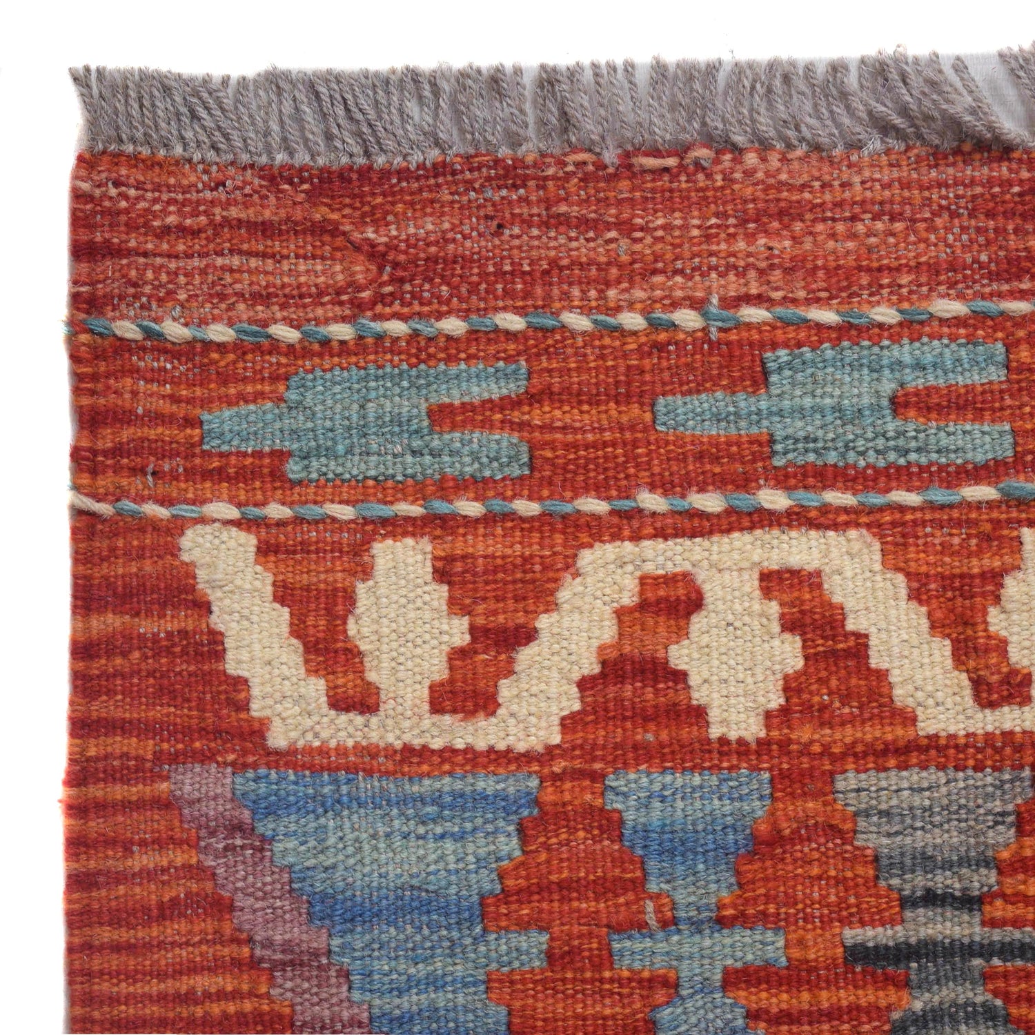 Hand Knotted Flatweave Kilim 8' 9" x 9' 7" ft / 267 x 292 cm - No. Y31025