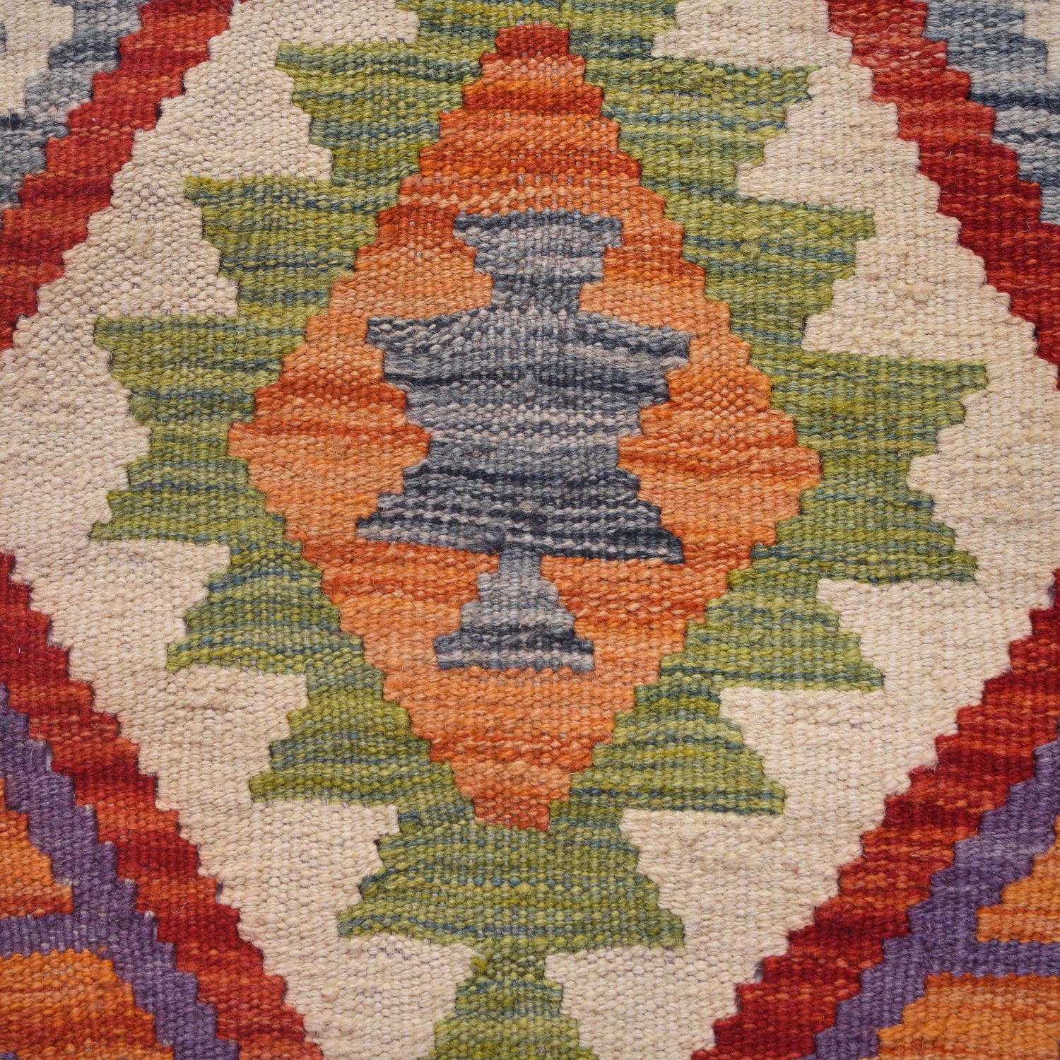 Hand Knotted Flatweave Kilim 8' 9" x 9' 7" ft / 267 x 292 cm - No. Y31025