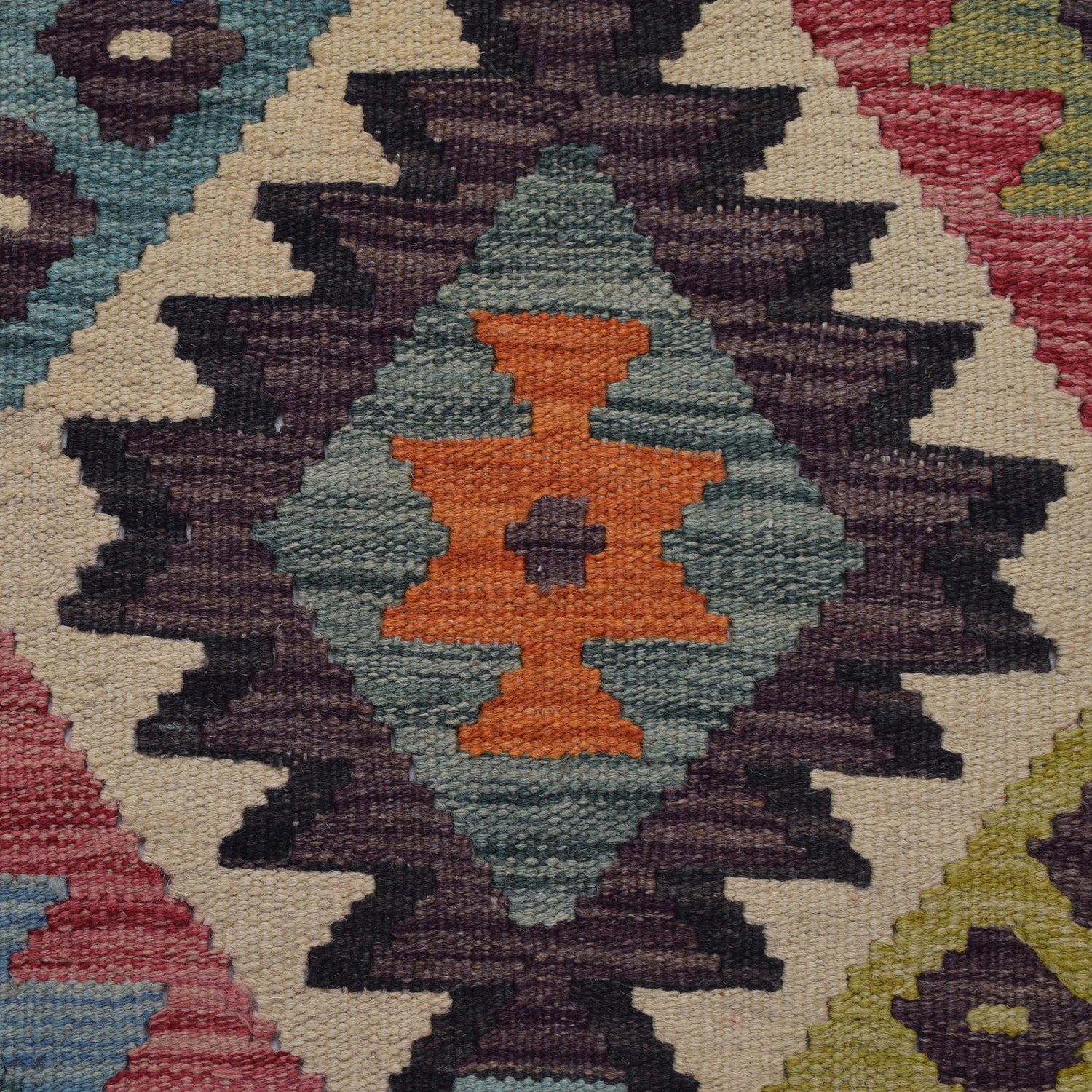 Hand Knotted Afghan Style Kilim 12' 6" x 9' 10" ft / 300 x 382 cm - No. Y31034