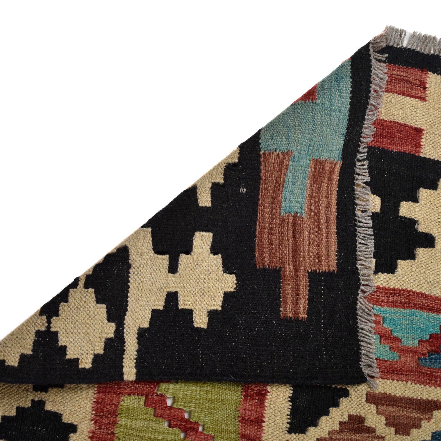 Hand Knotted Afghan Style Kilim 9' 6" x 12' 11" ft / 290 x 393 cm - No. Y31567