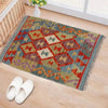 Handmade Afghan Vegetable Kilim 2' 0" x 2' 9" ft / 61 x 84 cm - No. Y31860