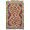 Handmade Afghan Vegetable Kilim 2' 0" x 2' 11" ft / 60 x 88 cm - No. Y31872