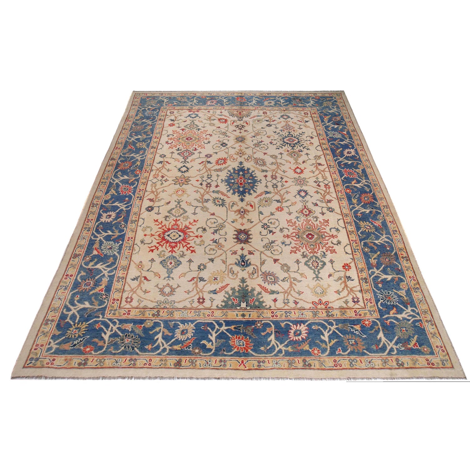Modern Oushak Carpet 10' 0" x 13' 7" ft / 304 x 414 cm - No. Y33026