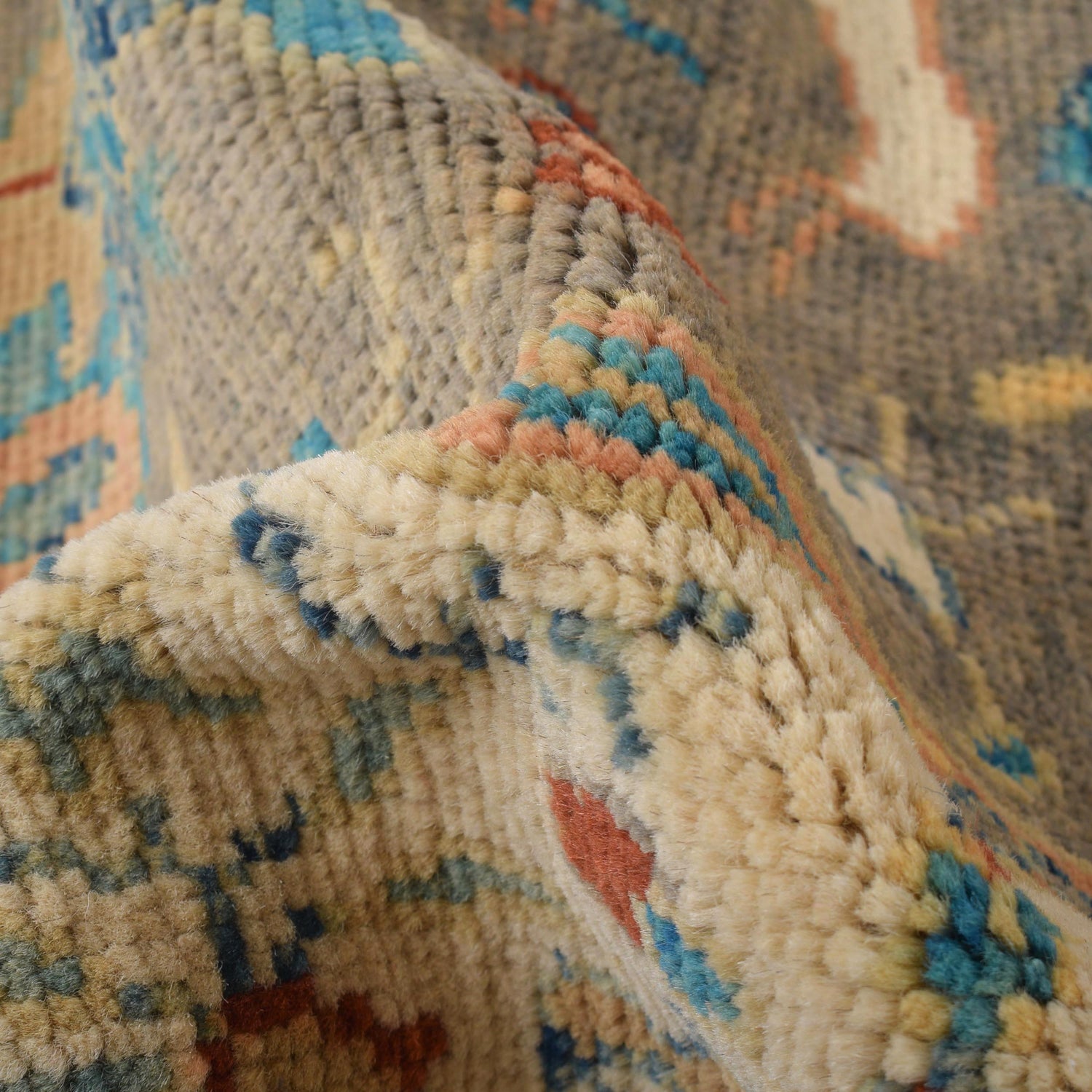 Handmade Picture Area Rug 4' 0" x 5' 10" ft / 121 x 178 cm - No. Y33034