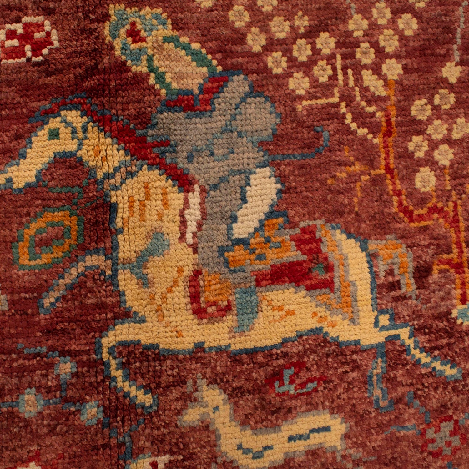 Handmade Picture Area Rug 3' 11" x 6' 0" ft / 119 x 184 cm - No. Y33035