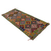 Hand Knotted Afghan Style Kilim Runner 2' 9"x 6' 9" ft / 83 x 205 cm - No. Y33098