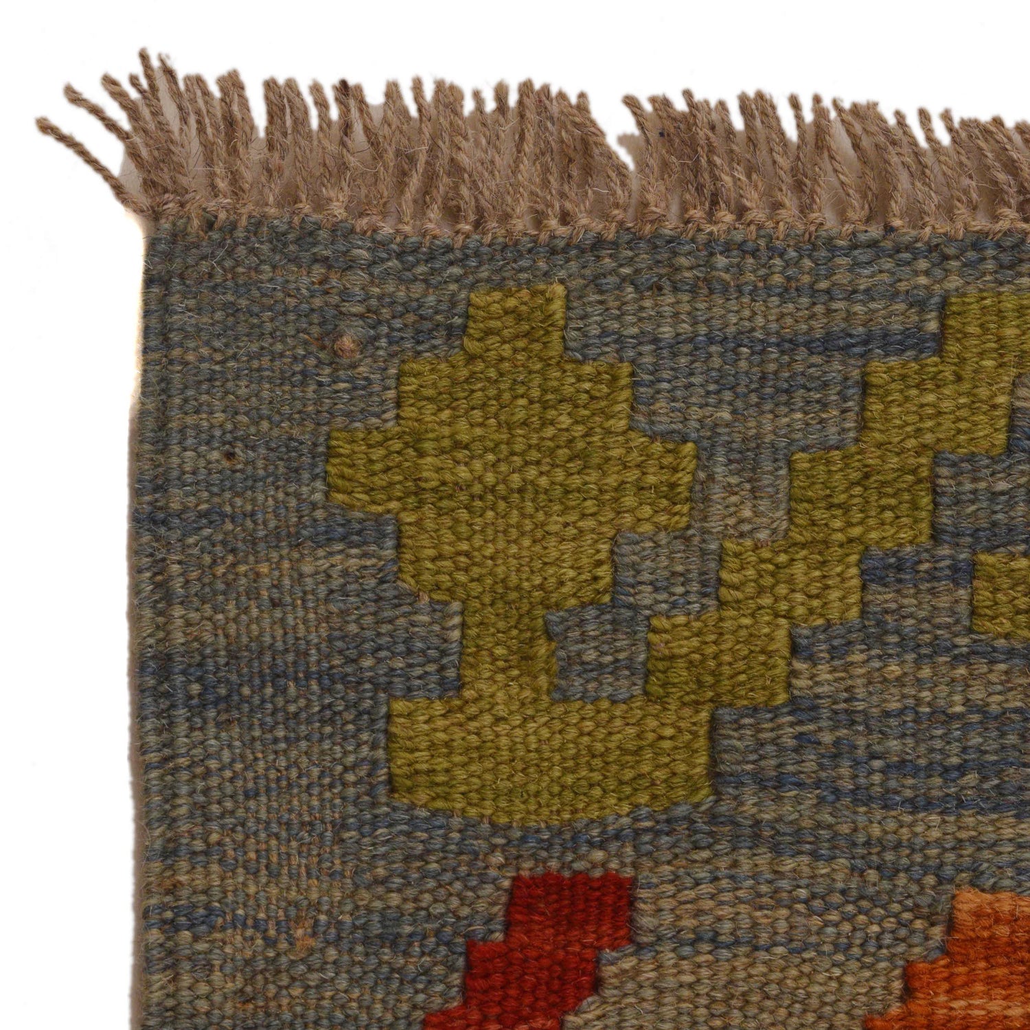 Handmade Turkish Design Wool Kilim 3' 4" x 4' 9" ft / 101 x 144 cm - No. Y35091