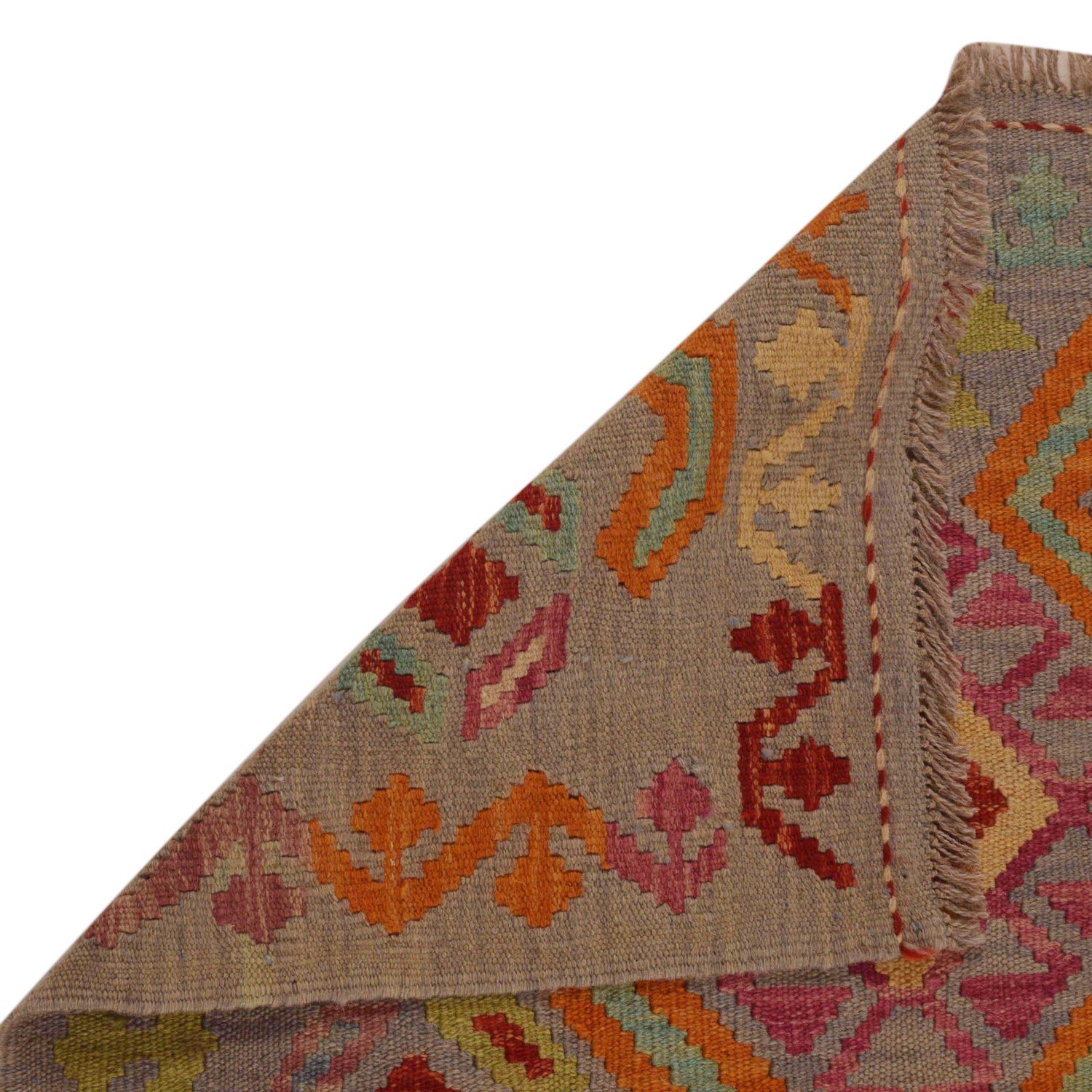 Hand Knotted Flatweave Kilim 2' 8" x 3' 11" ft / 82 x 120 cm - No. Y35092