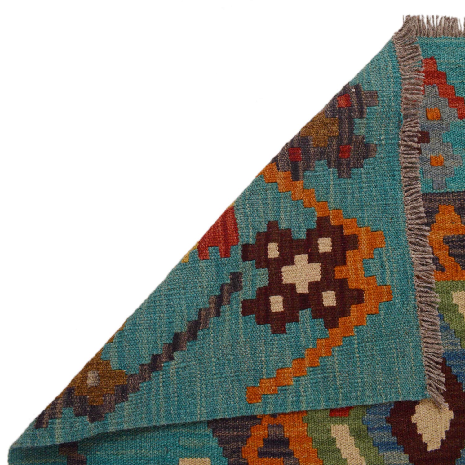 Handmade Turkish Design Wool Kilim Runner 2' 10" x 9' 9" ft / 87 x 298 cm - No. Y35093
