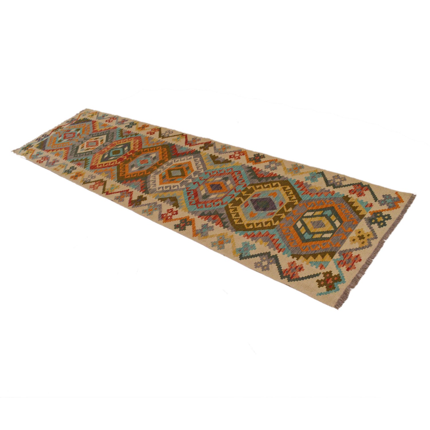 Long Chobi Kilim Runner 2' 9" x 9' 9" ft / 83 x 296 cm - No. Y35094