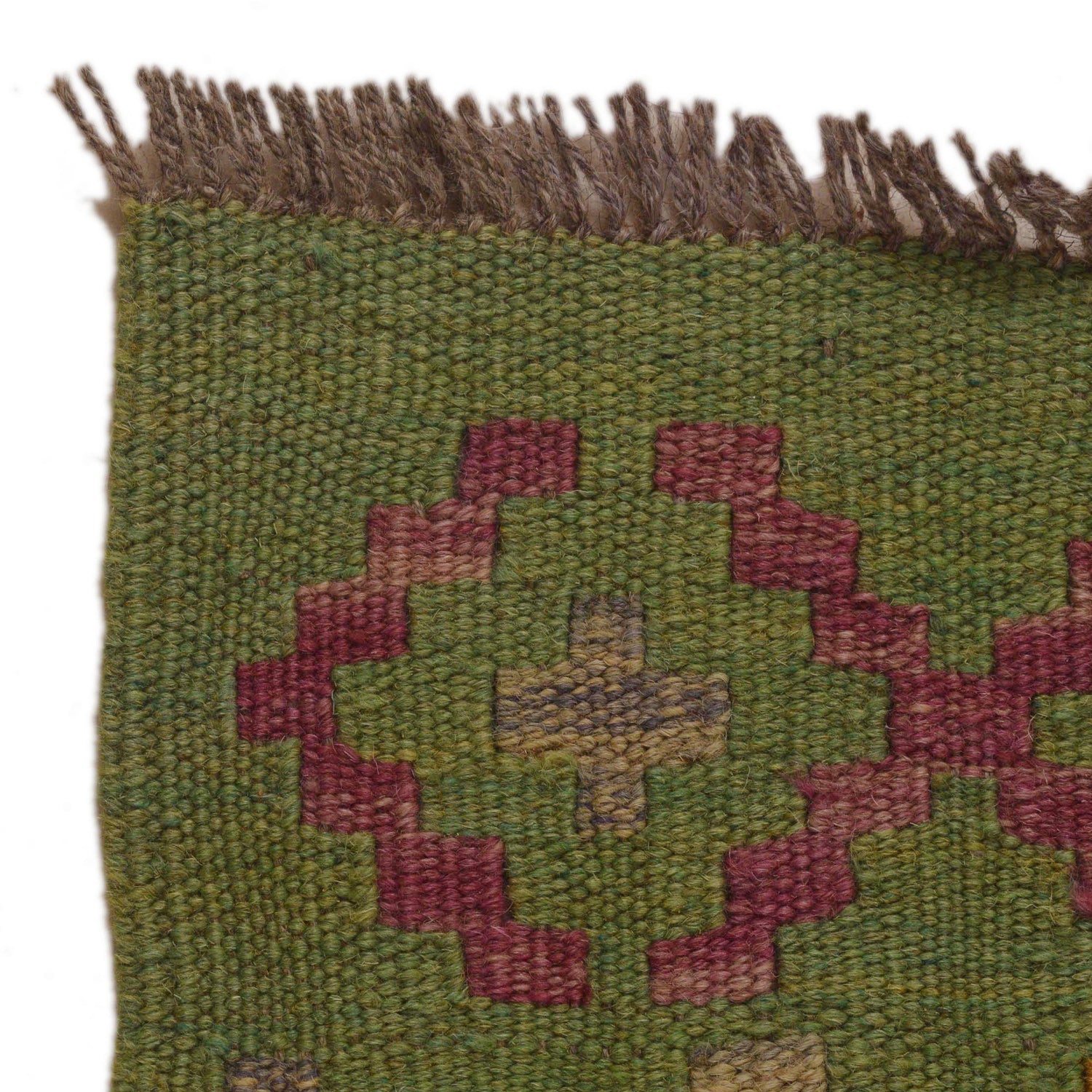 Hand Woven Wool Kelim Runner 2' 9"x 6' 3" ft / 85 x 190 cm - No. Y35096