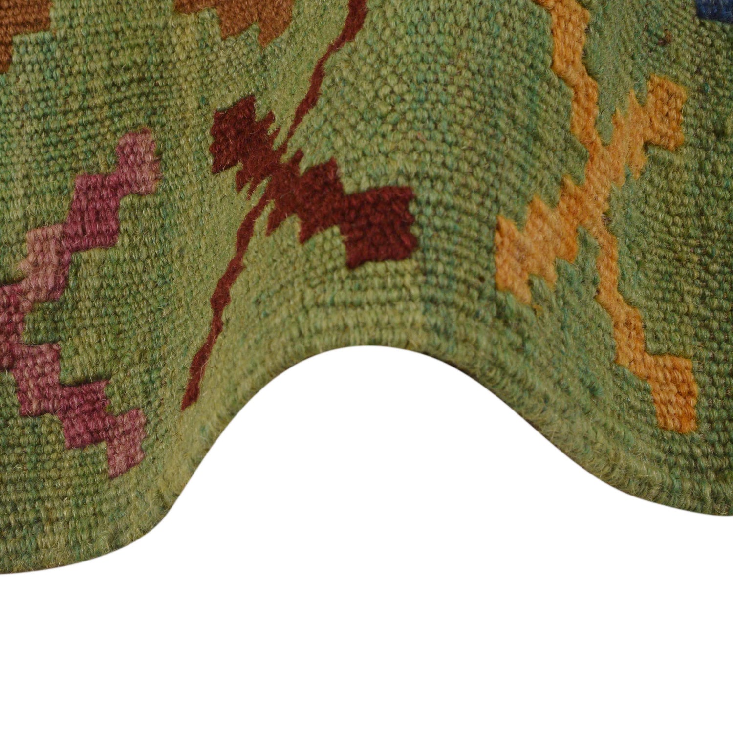 Hand Woven Wool Kelim Runner 2' 9"x 6' 3" ft / 85 x 190 cm - No. Y35096