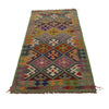 Handmade Turkish Design Wool Kilim Runner 2' 9"x 6' 7" ft / 84 x 201 cm - No. Y35097