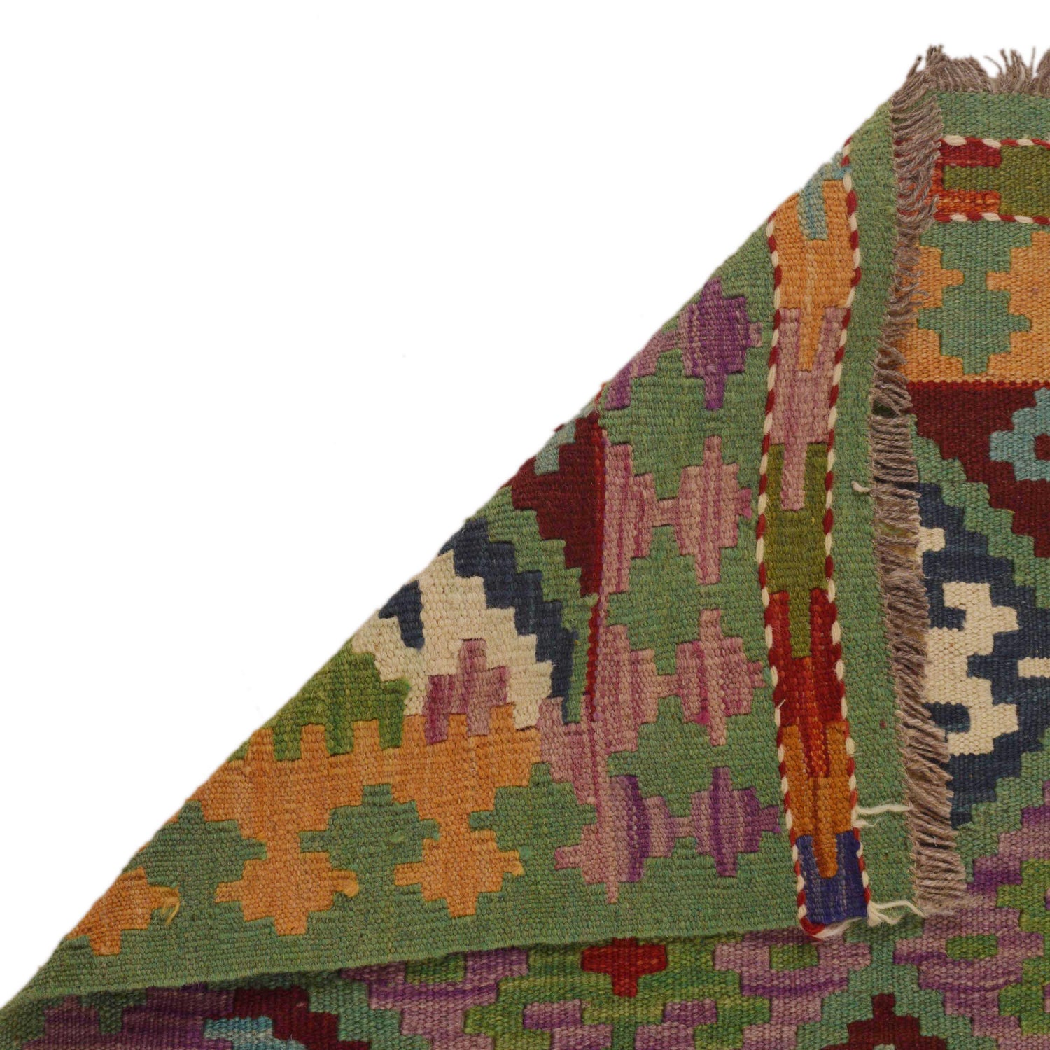 Handmade Turkish Design Wool Kilim Runner 2' 9"x 6' 7" ft / 84 x 201 cm - No. Y35097