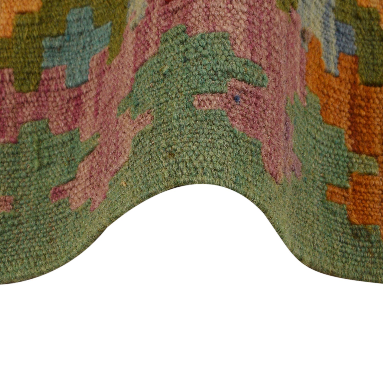 Handmade Turkish Design Wool Kilim Runner 2' 9"x 6' 7" ft / 84 x 201 cm - No. Y35097