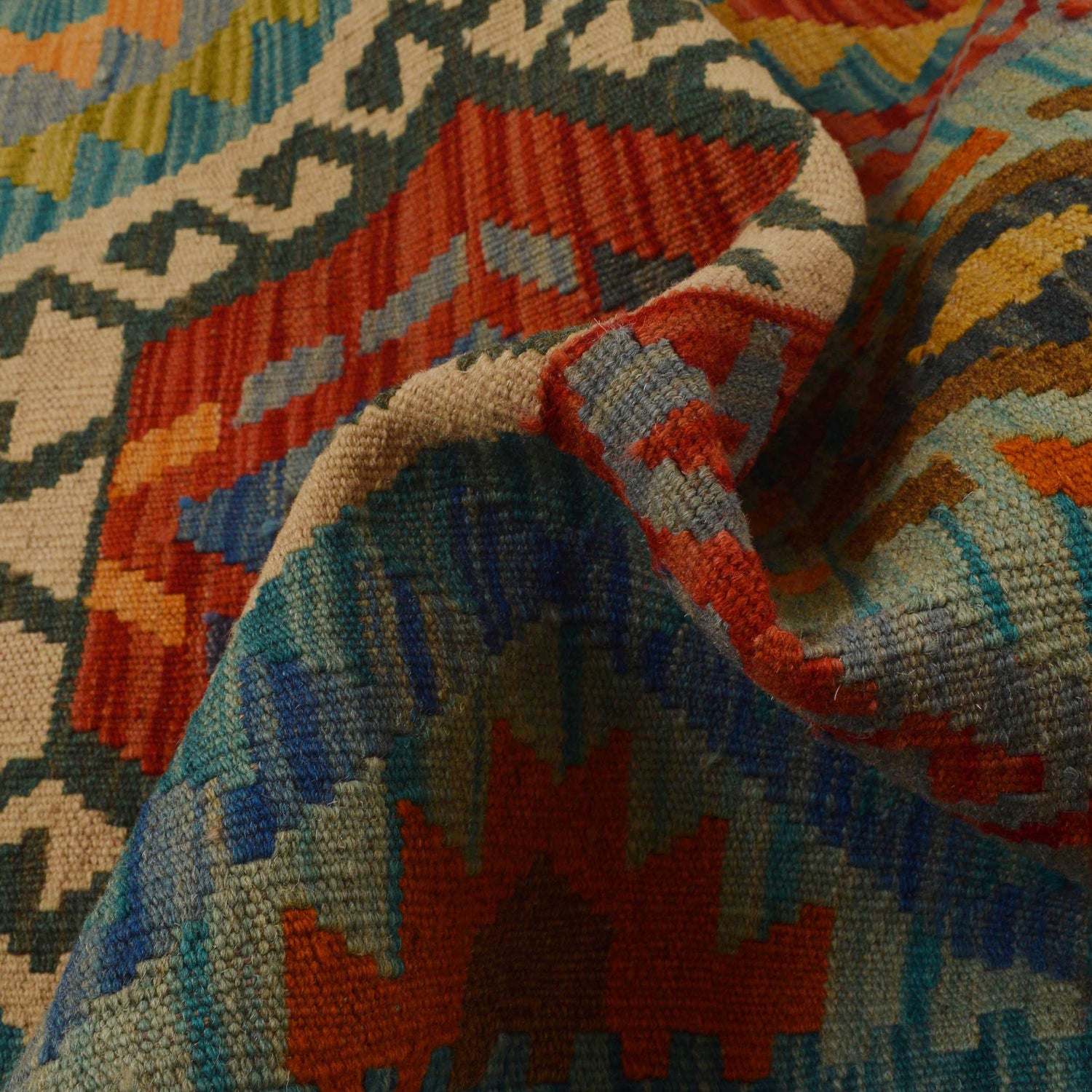 Handmade Afghan Vegetable Kilim Runner 2' 9" x 9' 8" ft / 84 x 294 cm - No. Y35101