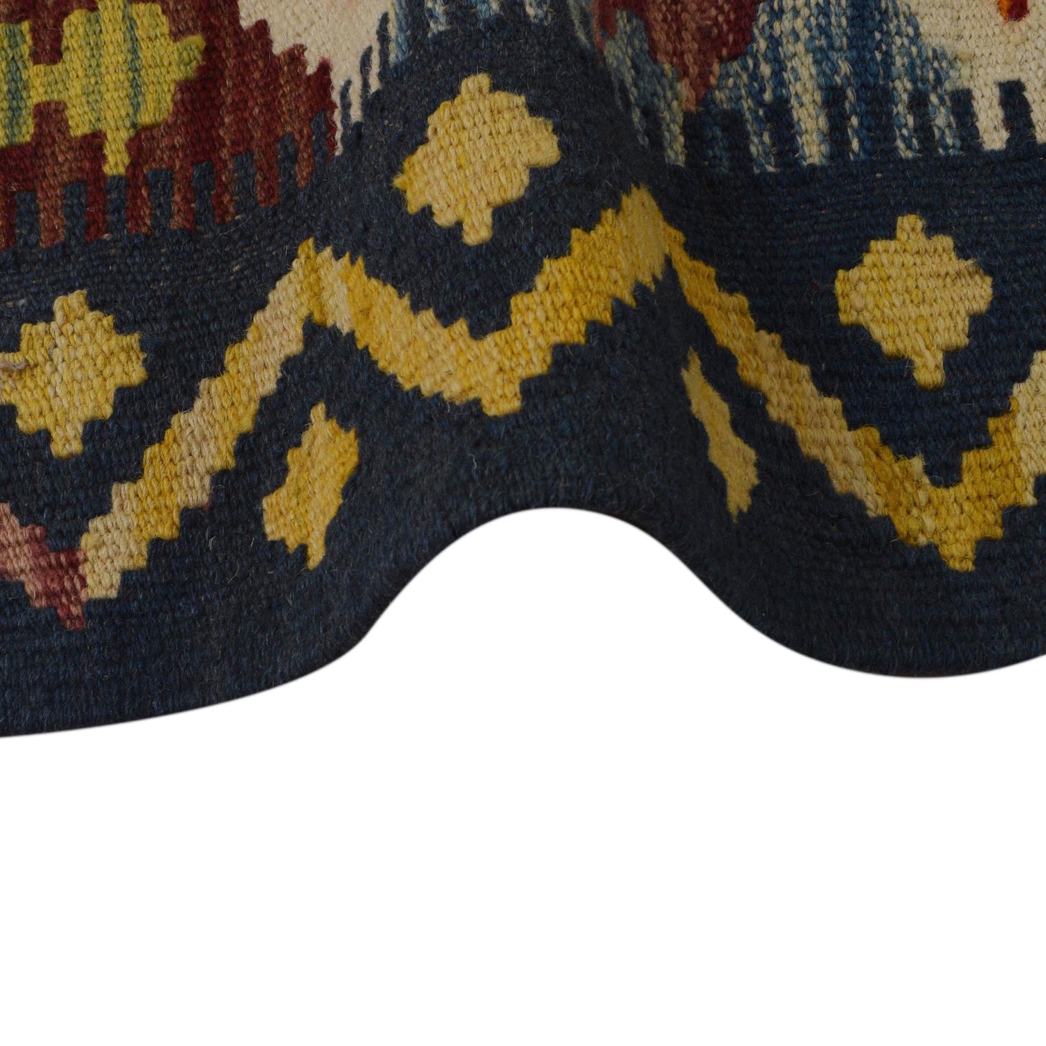 Hand Made Afghan Kilim 5' 1" x 8' 2" ft / 154 x 248 cm - No. Y35644