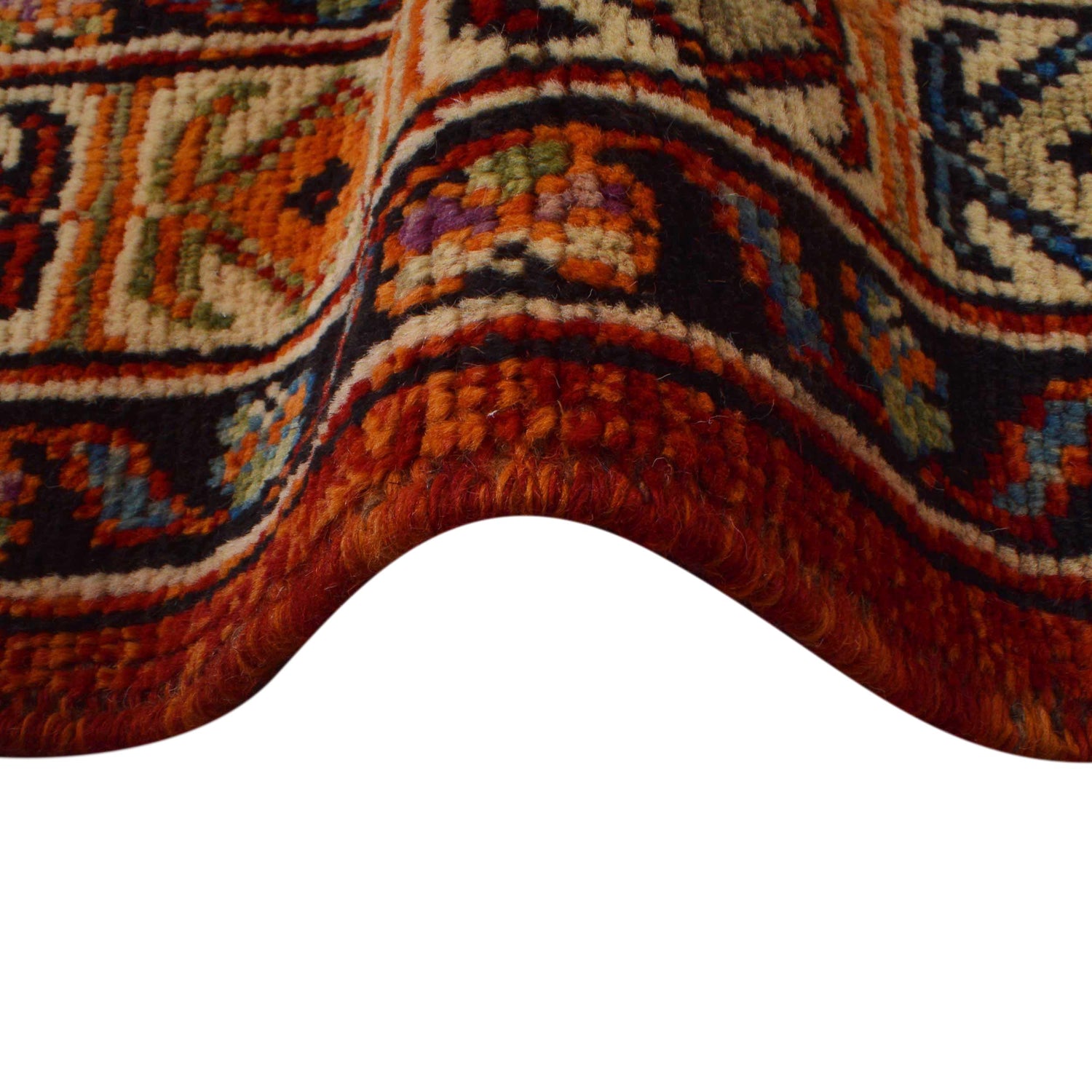 Shirazi Hand Knotted Carpet 6' 7" x 9' 8" ft / 200 x 295 cm - No. Y35652