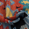 Multi Color ful Flat-Weave Wool Kilim 4' 9" x 6' 6" ft / 145 x 197 cm - No. Y37267