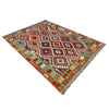 Hand Made Afghan Kilim 6' 8" x 9' 3" ft / 204 x 283 cm - No. Y37278