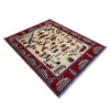 Hand-Knotted Afghan War Carpet 4' 1" x 5' 9" ft / 125 x 176 cm - No. Y37283